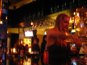 Bartender Pouring Drinks