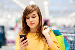 Woman Shopping With Smartphone