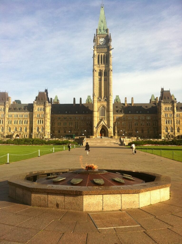 Downtown Ottawa - Parliament Hill Peace Flame