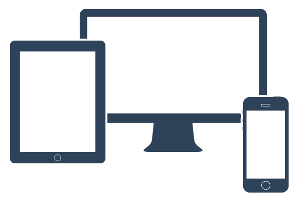 Responsive design for desktop, mobile, and tablets