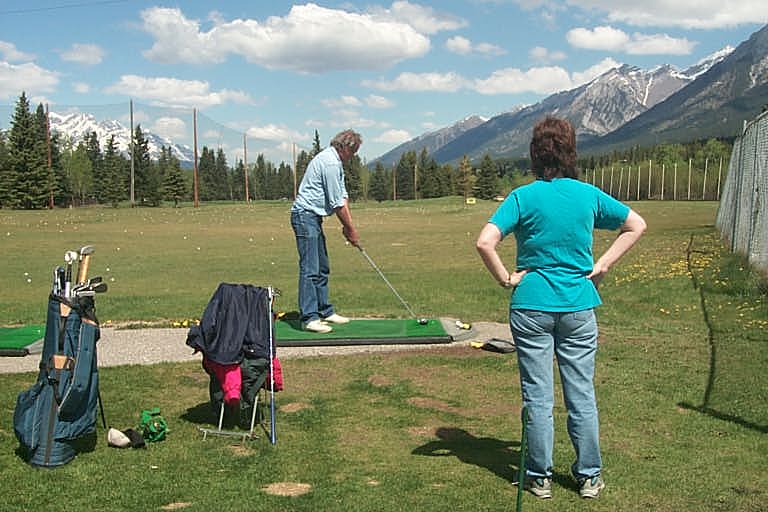 Canmore Golf Club Practice Tees