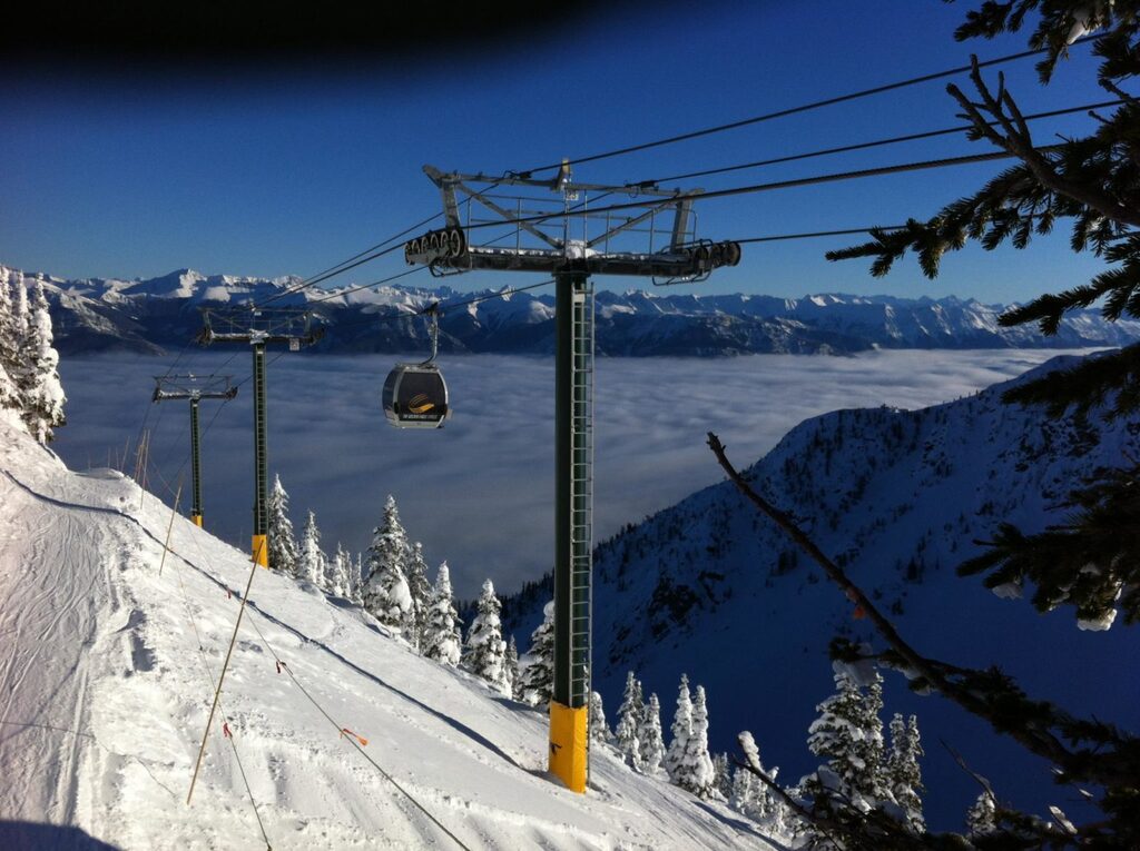 View from top of Gondola at Kicking Horse Resort, Golden