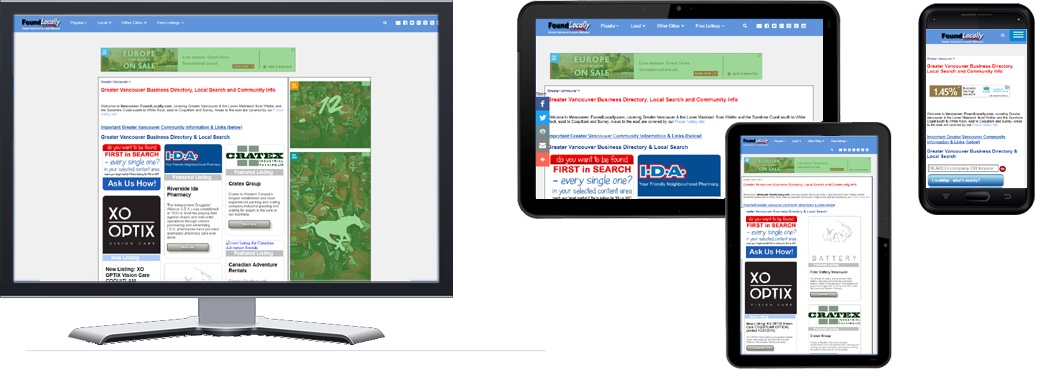 Vancouver FoundLocally with new Responsive design