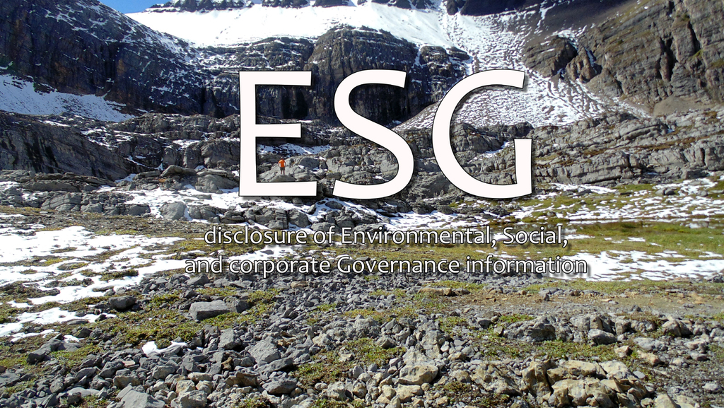 ESG disclosure and reporting