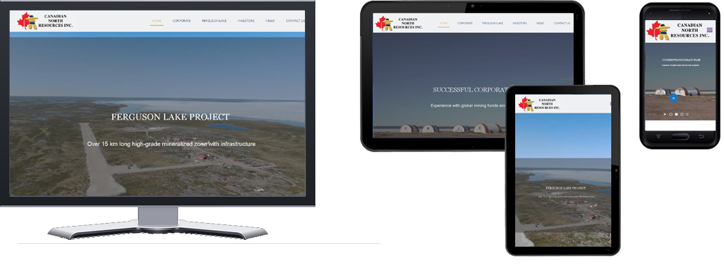 Canadian North Resources - Responsive Public Company Website