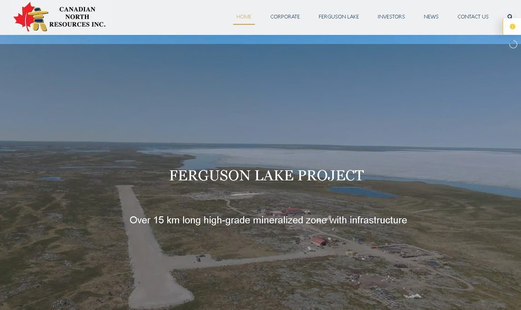 Canadian North Resources - Responsive Public Company Website