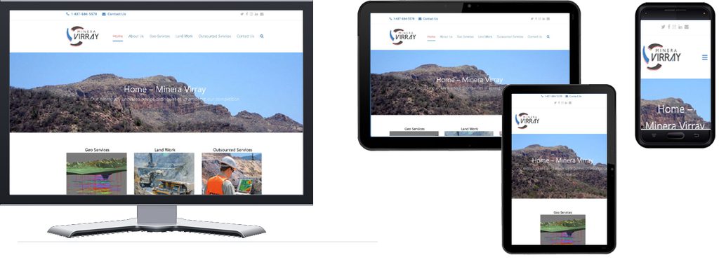 Minera Virray responsive website-2022