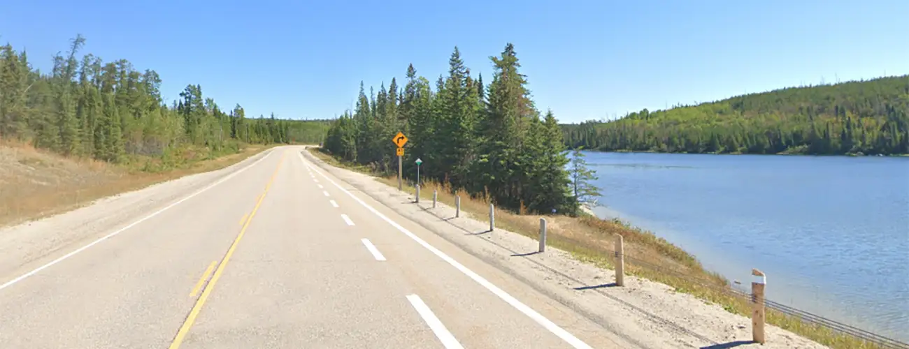 Highway 17 - Crocker's Lake curve near White Lake